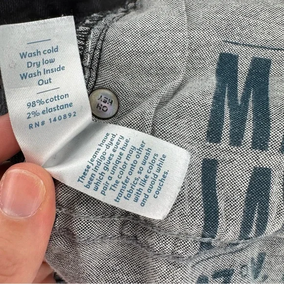 Marine Layer Black Straight Leg Jeans 30x30 Mens - Picture 12 of 14